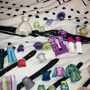 Polly Pocket Lot‎ Doll Clothing Bundle: 50+ Pieces, Various Types & Years